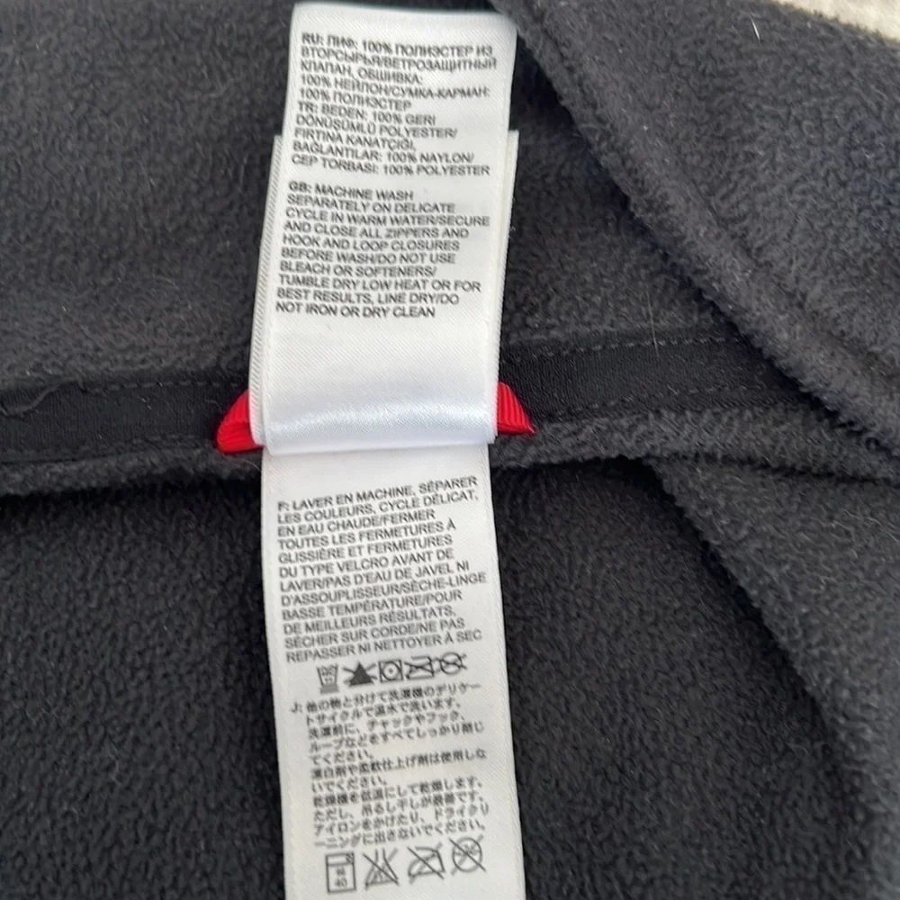 North Face TKA 200 black fleece jacket- size L